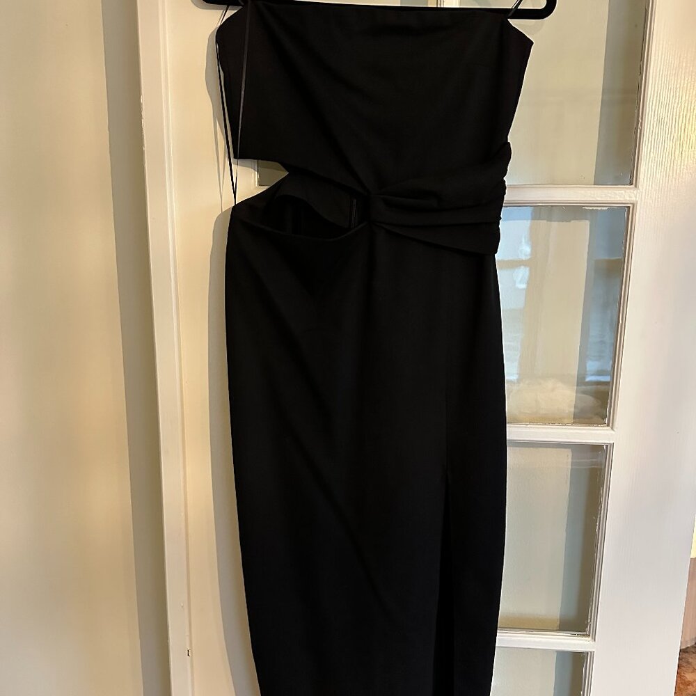 Strapless Zara dress with cut-out and slit NWT